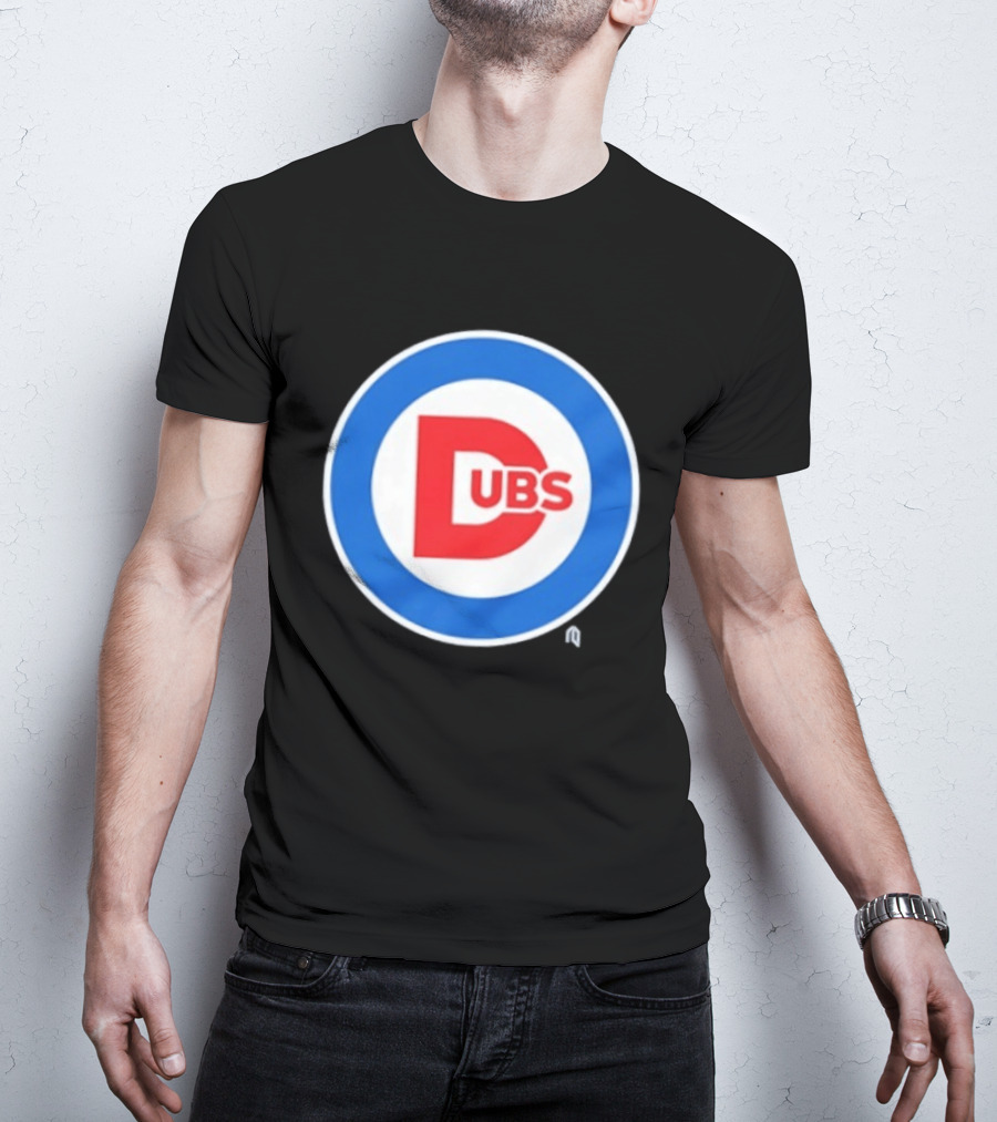 Chicago Dubs Cubs Logo Mashup Circle T-Shirt