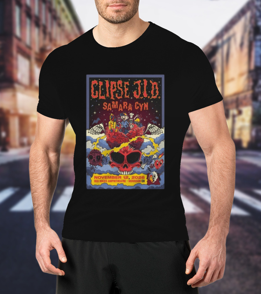 Clipse J.I.D Samara Cyn November 12 2026 Red Rocks Amphitheatre Morrison CO T-Shirt