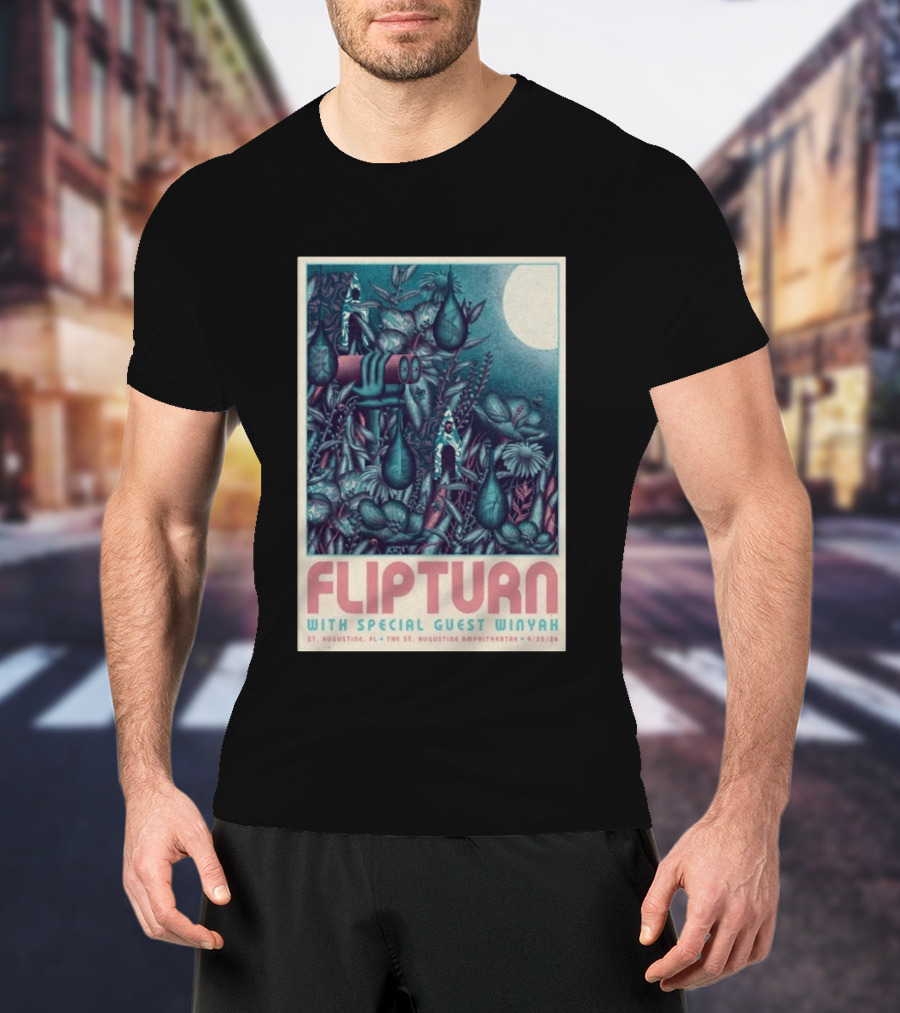 FLIPTURN With Special Guest Winyah St. Augustine Ampitheatre 9/25/26 T-Shirt