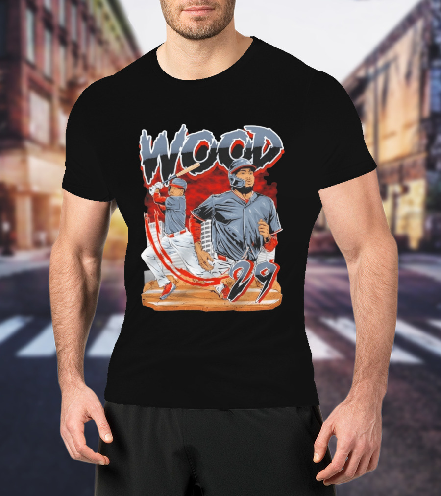Wood 29 Baseball Euphoria Debut Action Scene T-Shirt