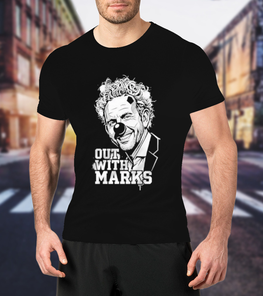 Out With Marks Sean Marks Clown Face T-Shirt