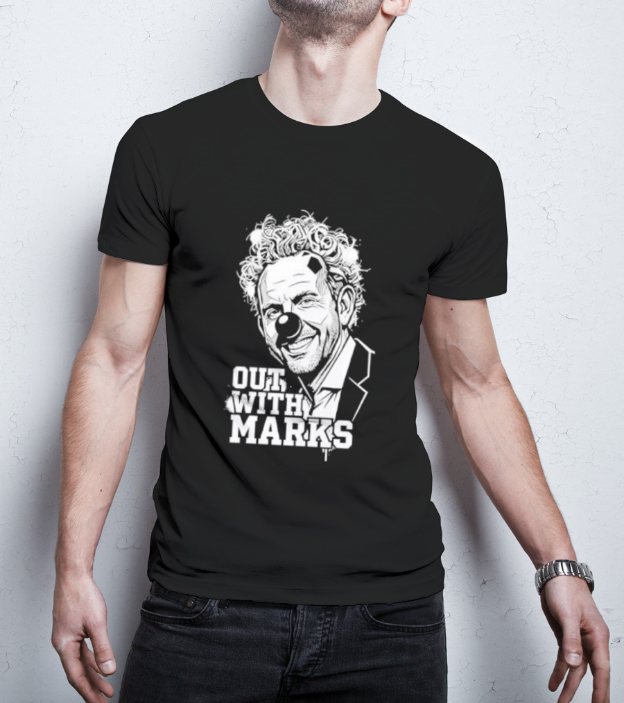 Out With Marks Sean Marks Clown Face T-Shirt