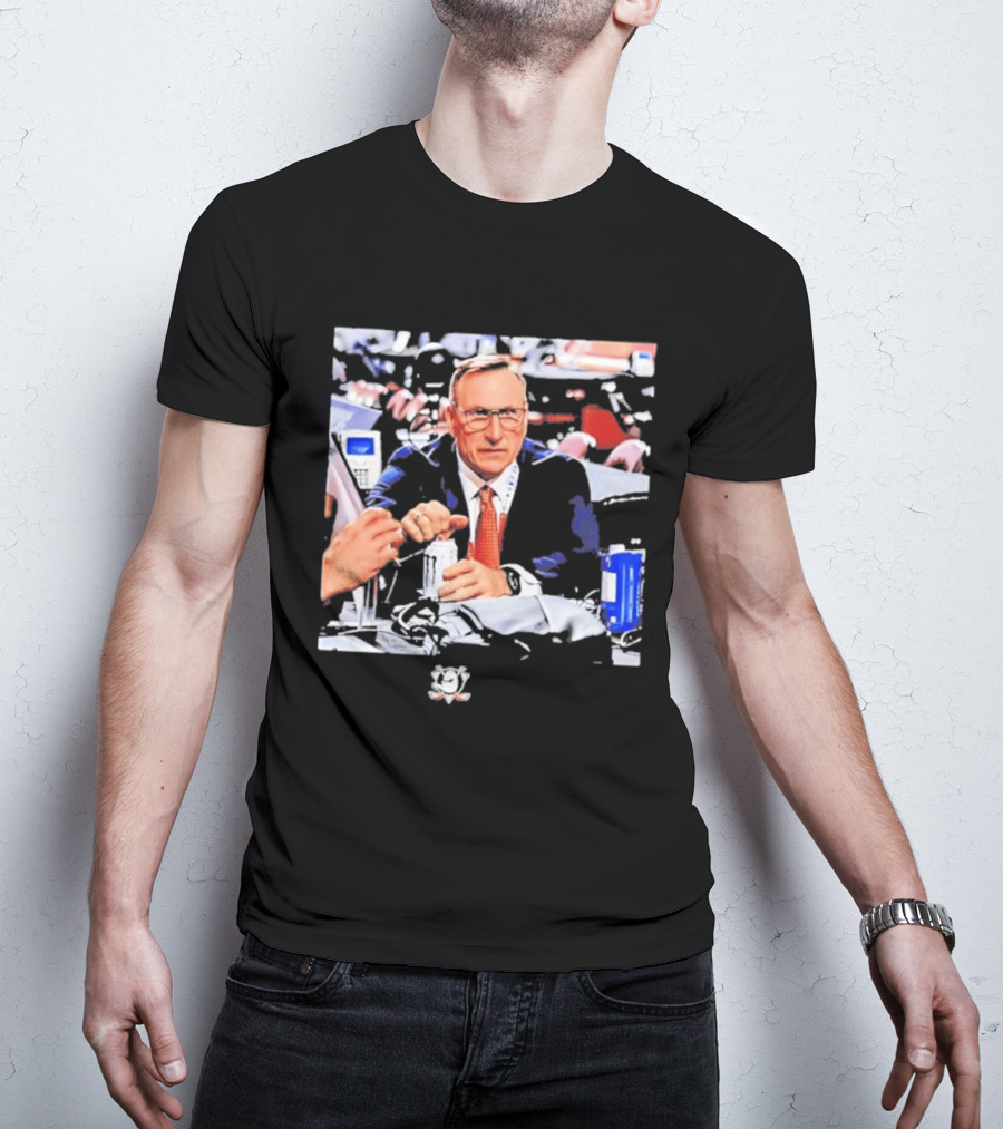 Pat Verbeek Anaheim Ducks General Manager Team Meeting Photo T-Shirt