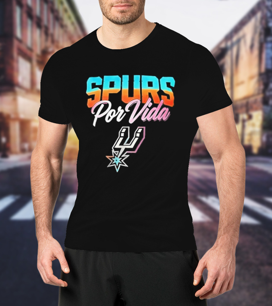 Spurs Por Vida San Antonio Vintage NBA Team Basketball T-Shirt