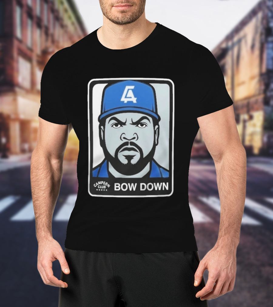 2026 LA Dodgers Ice Cube Bow Down Campeon Club T-Shirt