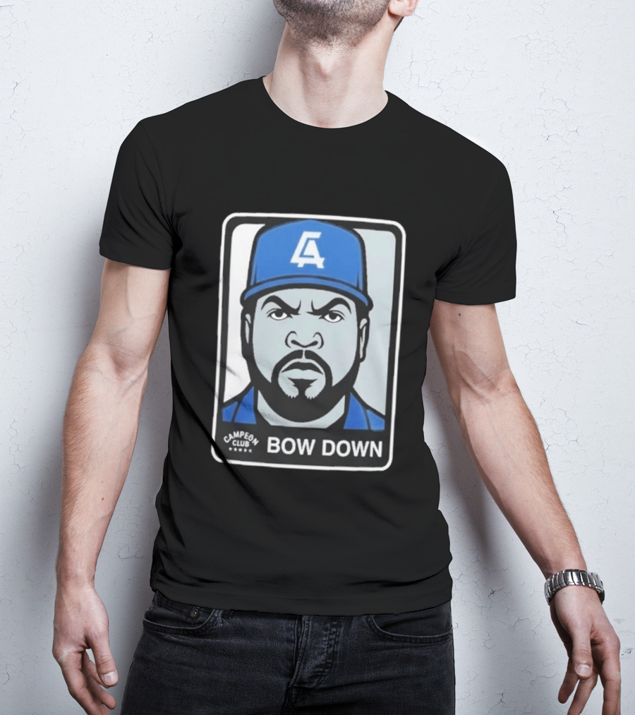 2026 LA Dodgers Ice Cube Bow Down Campeon Club T-Shirt