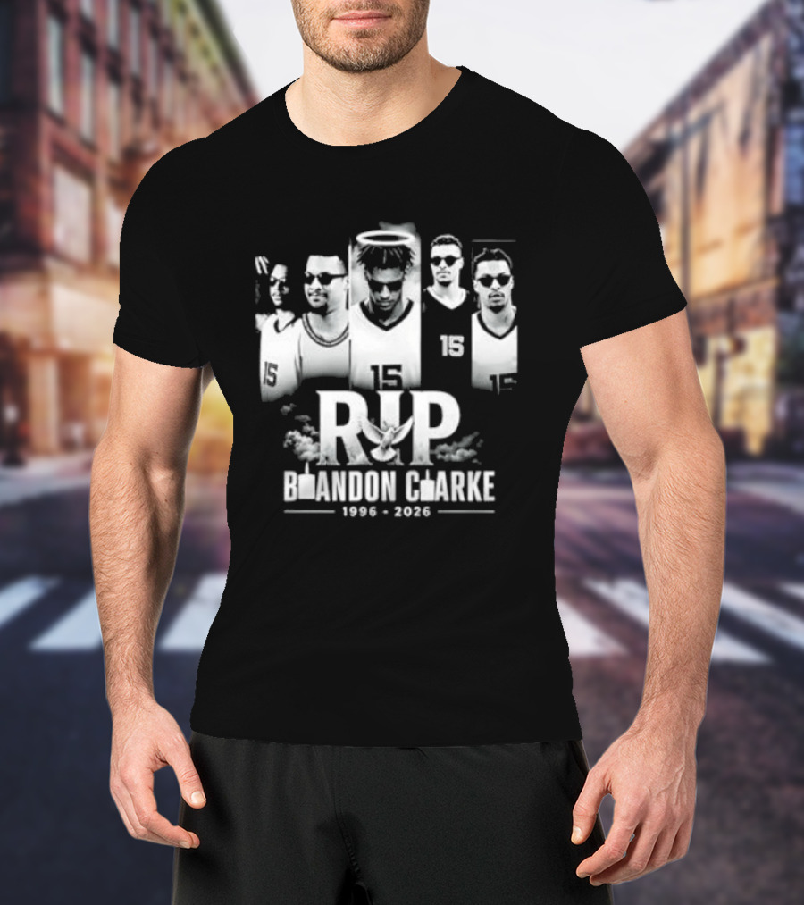 RIP Brandon Clarke 1996 2026 Commemorative Basketball T-Shirt