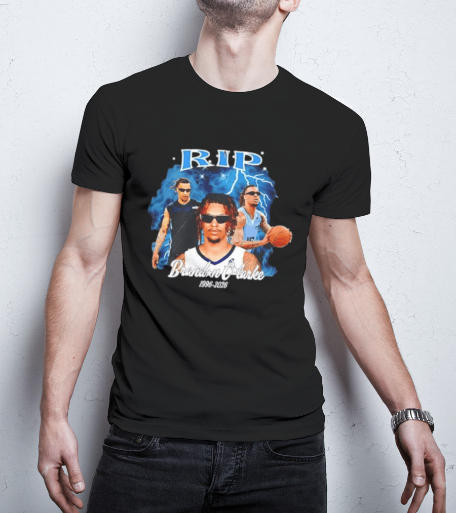 RIP Brandon Clarke 1996 2026 Memphis Grizzlies NBA Players Commemorative T-Shirt