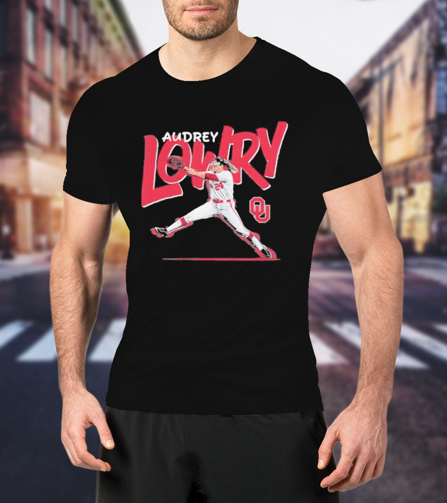 Audrey Lowry Oklahoma Sooners Softball OU 24 T-Shirt