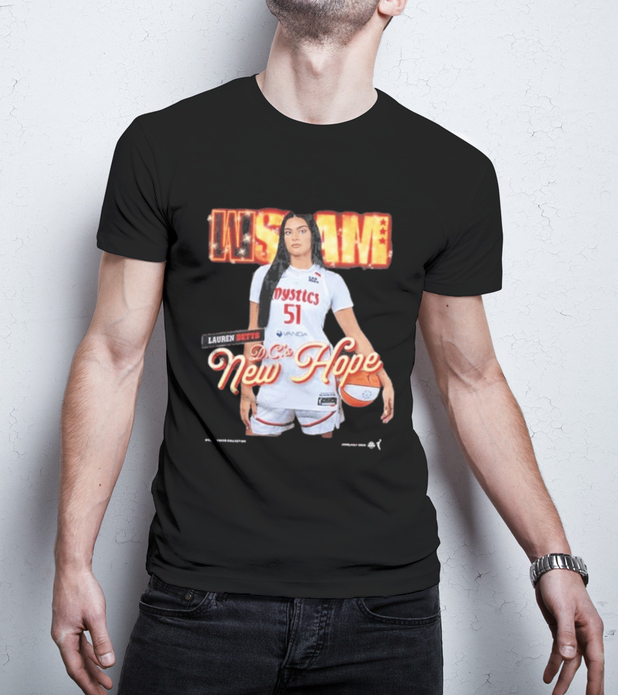 SLAM 262 Washington Mystics Lauren Betts DC's New Hope T-Shirt