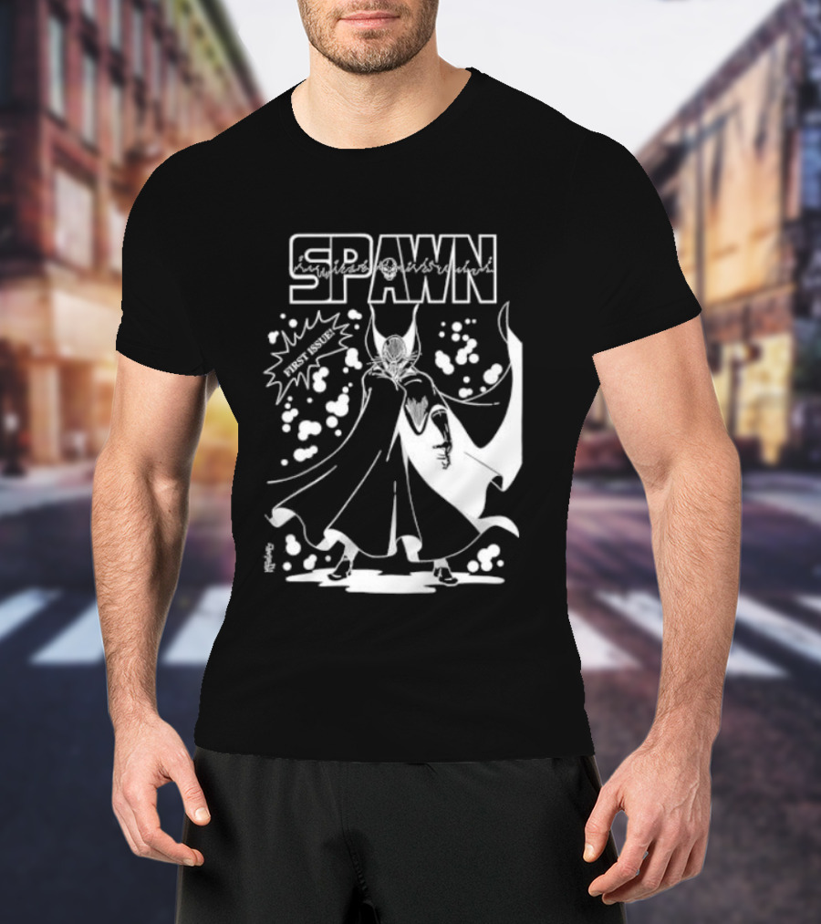 Spawn First Issue Comic Artwork Cover Retro 90s T-Shirt