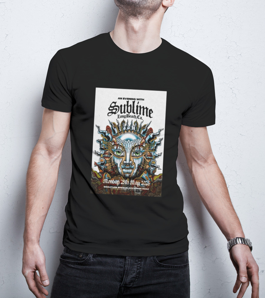 An Evening With Sublime Signature Brew Blackhorse Road Long Beach CA May 25 2026 T-Shirt