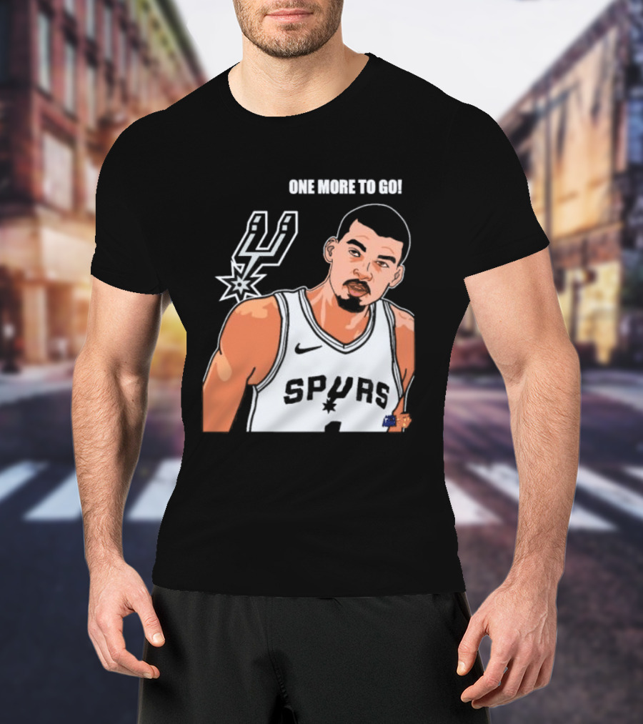 Victor Wembanyama San Antonio Spurs One More To Go T-Shirt