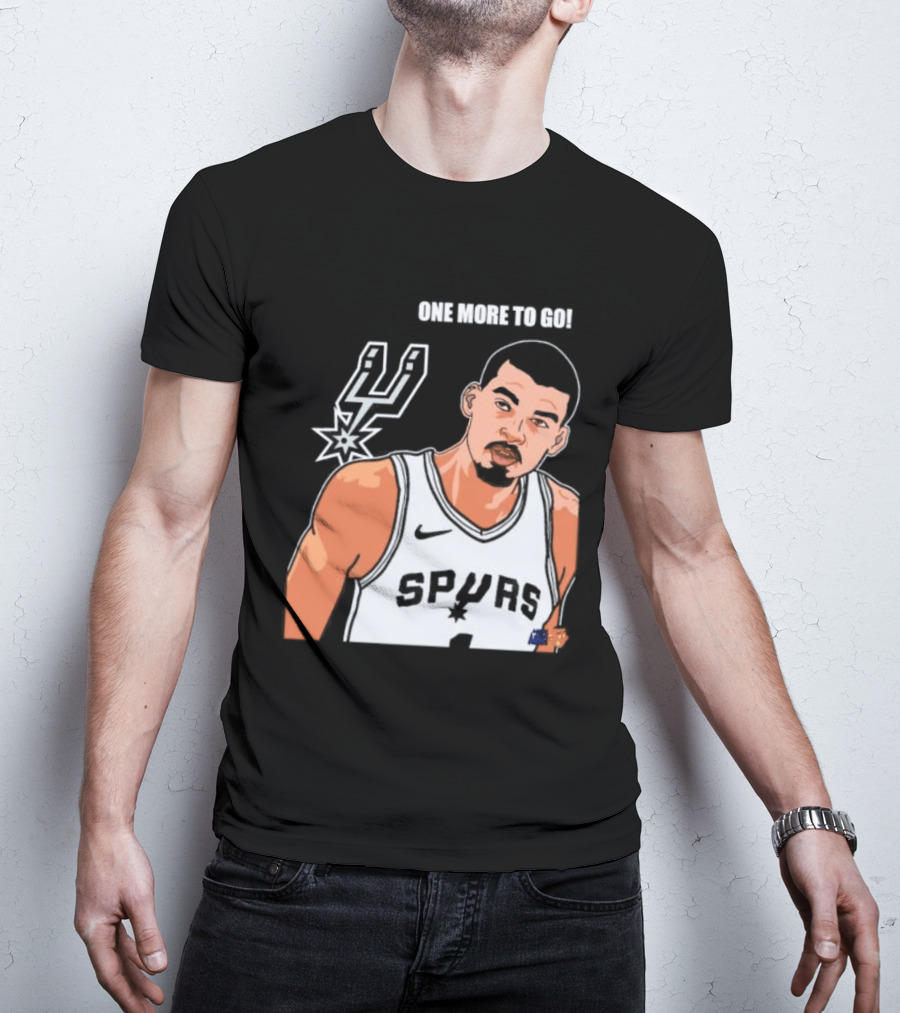 Victor Wembanyama San Antonio Spurs One More To Go T-Shirt