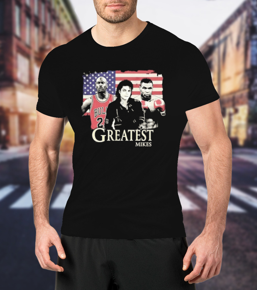 Greatest Mikes Jordan Jackson Tyson American Flag 2026 T-Shirt