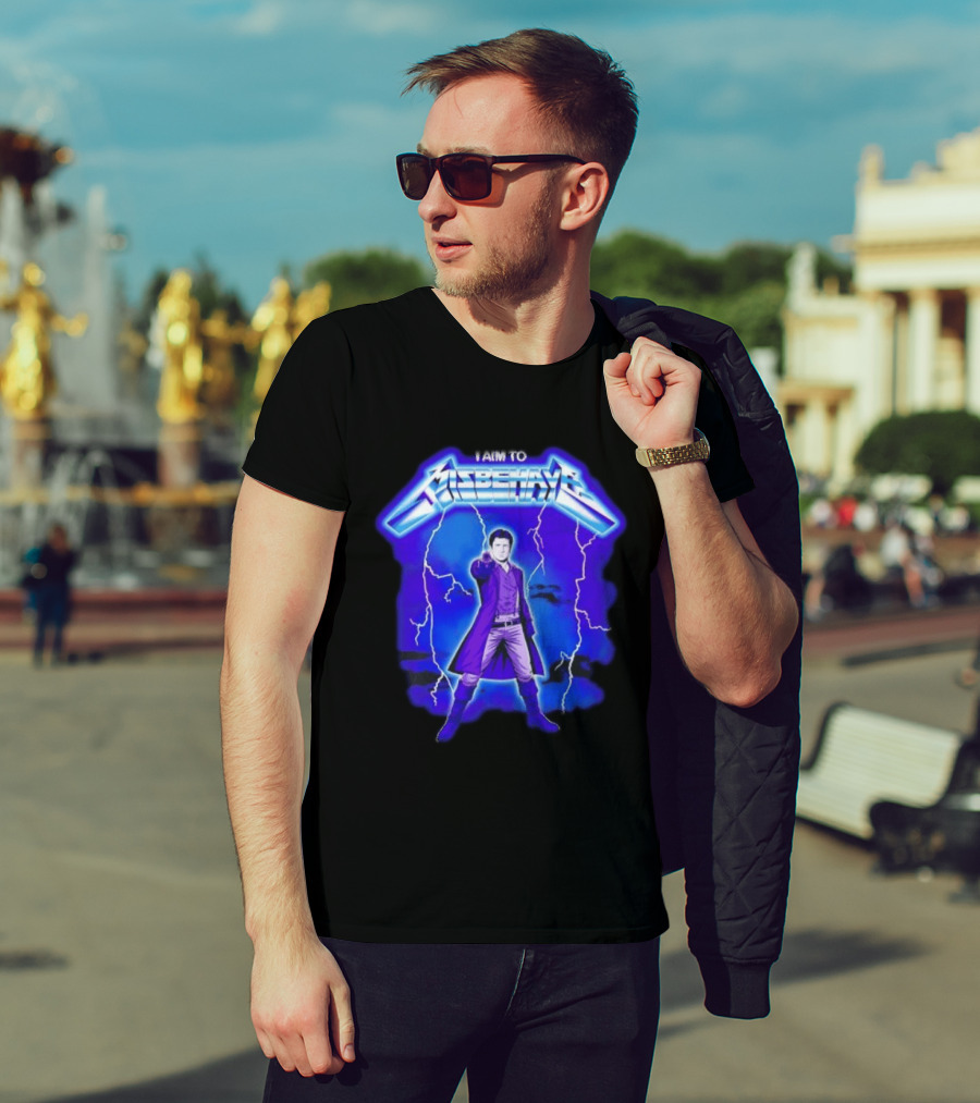Firefly Malcolm Reynolds I Aim To Misbehave Electric T-Shirt