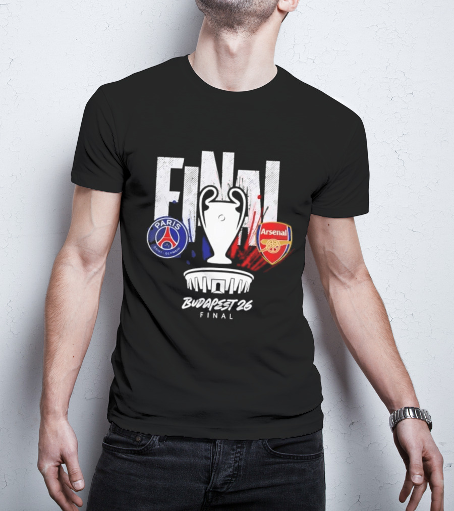 Paris Saint Germain Arsenal Final 2026 Budapest UCL T-Shirt