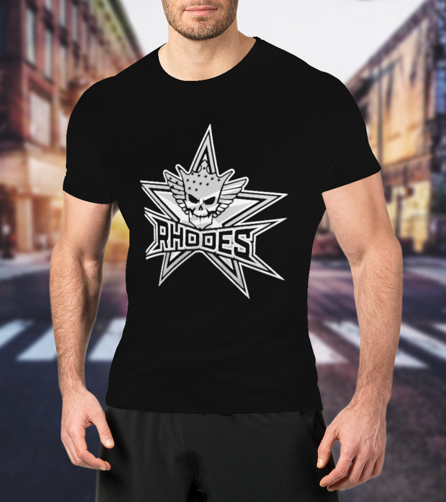 Rhodes Skull Crown Star Crest T-Shirt