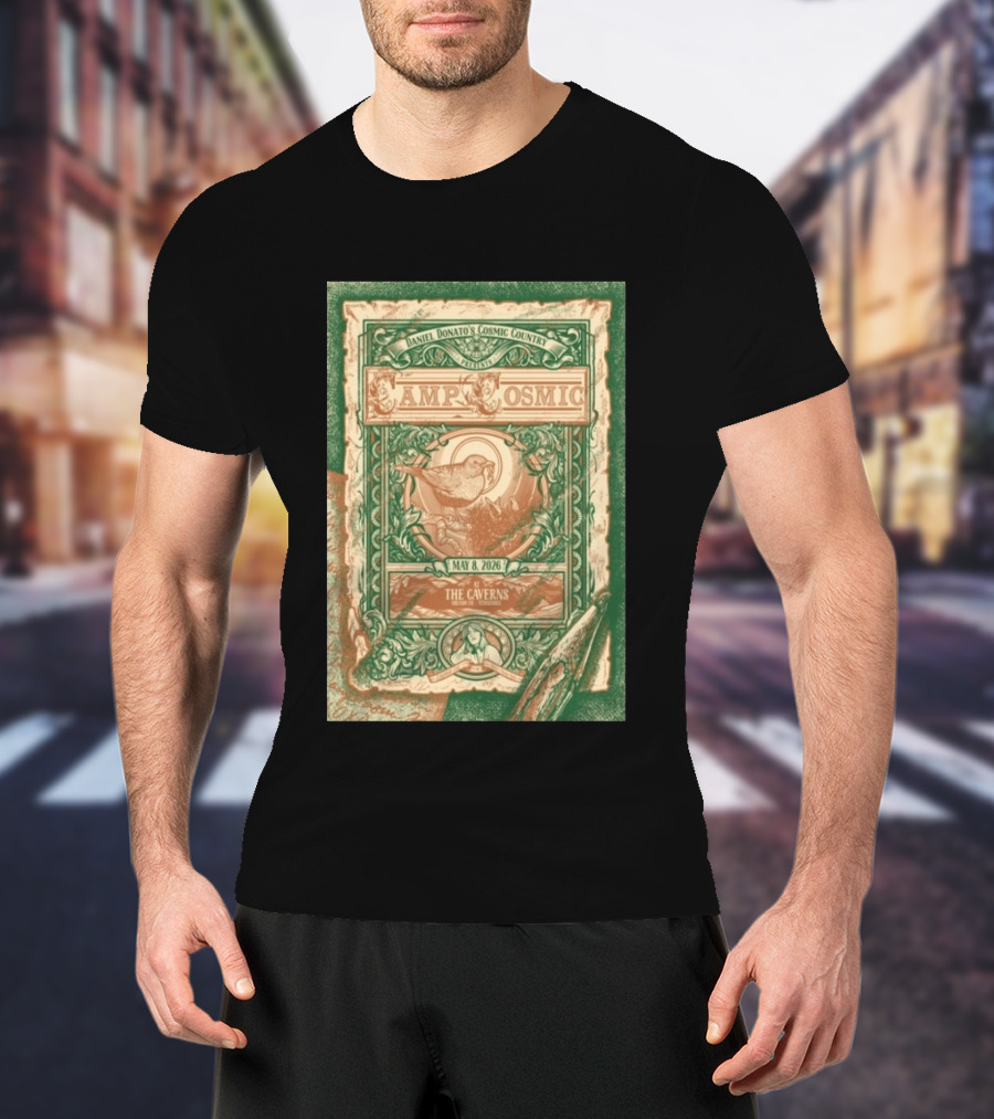 Daniel Donato's Cosmic Country Camp Cosmic May 8 2026 The Caverns Pelham Tennessee T-Shirt