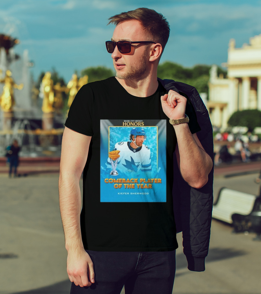 San Jose Sharks Shark City Hockey Honors Kiefer Sherwood Comeback Player Of The Year T-Shirt