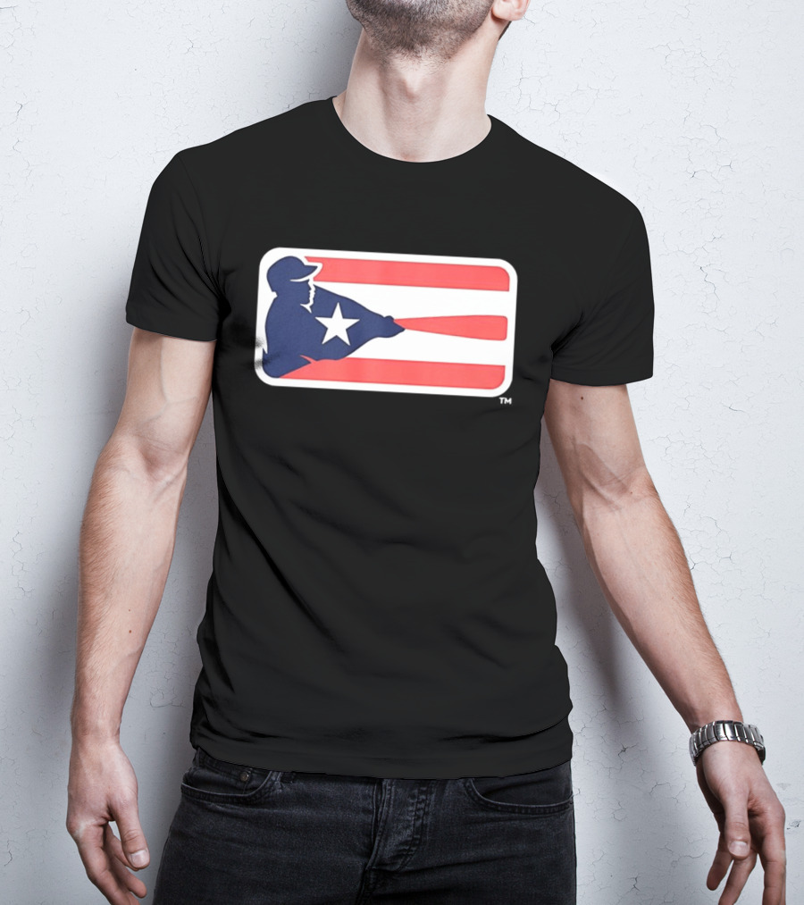 Liga De Béisbol Profesional Roberto Clemente MLB Puerto Rico Flag Baseball Player Star T-Shirt