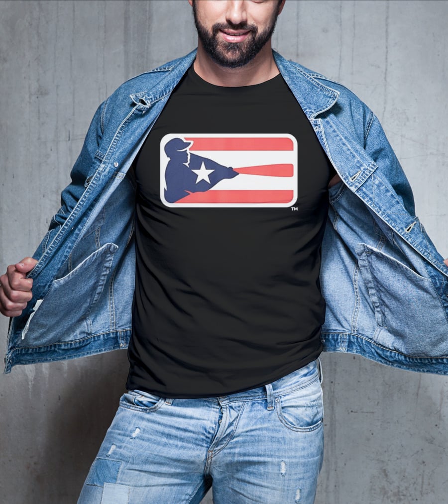 Liga De Béisbol Profesional Roberto Clemente MLB Puerto Rico Flag Baseball Player Star T-Shirt