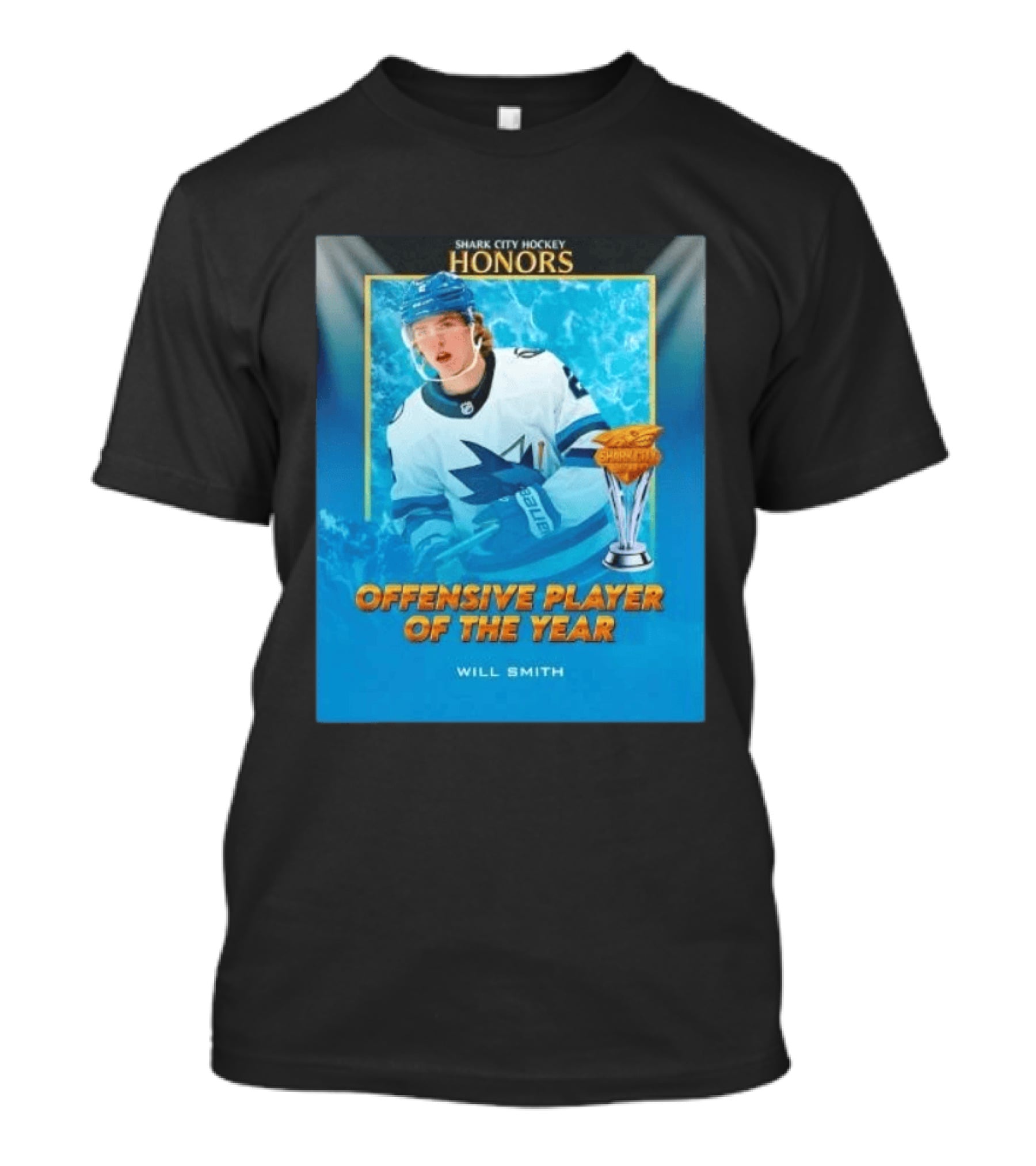 Shark City Hockey Honors Offensive Player Of The Year Will Smith San Jose Sharks T-Shirt