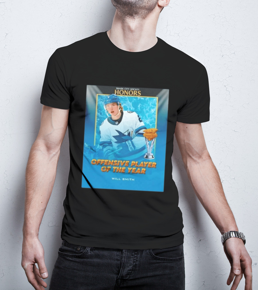 Shark City Hockey Honors Offensive Player Of The Year Will Smith San Jose Sharks T-Shirt