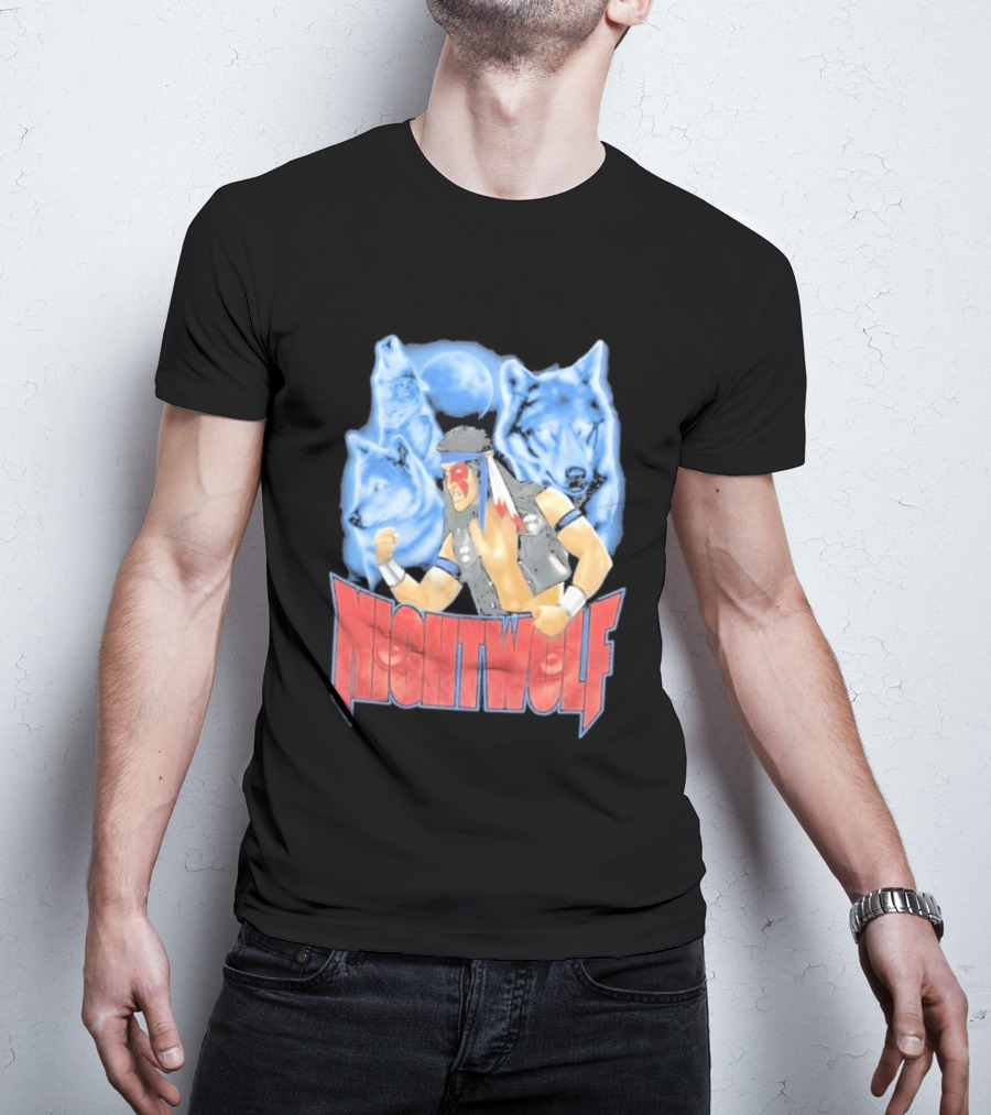 Nightwolf Mortal Kombat Klassic Ultimate MK3 Wolves Moonfighter T-Shirt