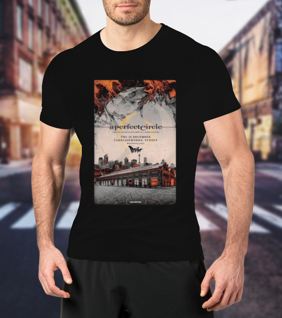 A Perfect Circle Thu 10 December Carriageworks Sydney Special Sunset Show With Puscifer T-Shirt