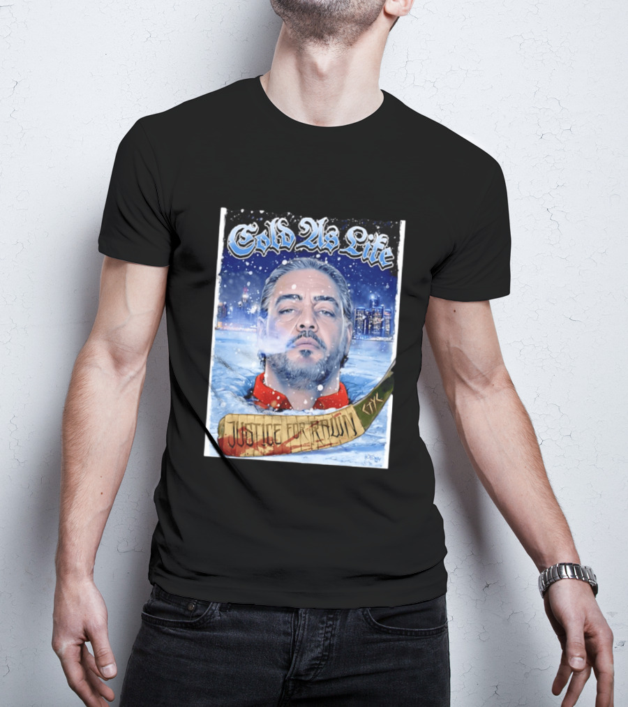 Justice For Pawn Cold As Life Cityscape Hockey Stick T-Shirt