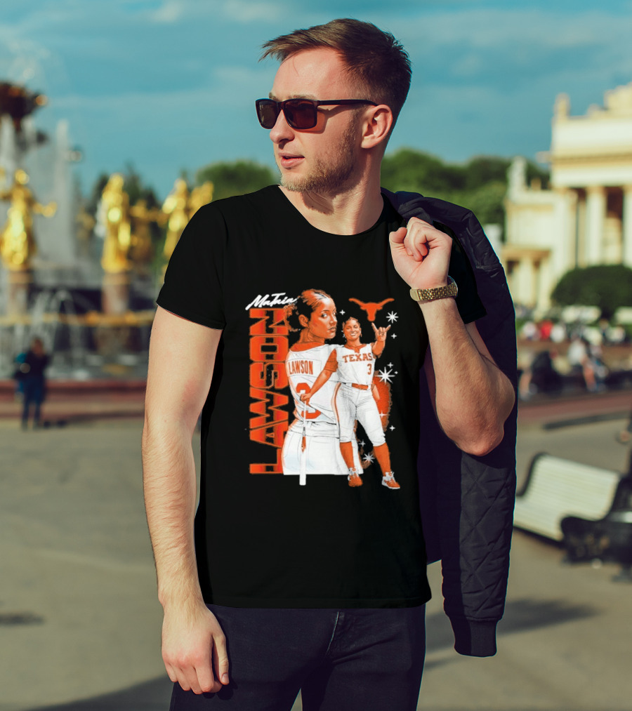 Mataia Lawson Texas Longhorns Softball Player Number 3 T-Shirt