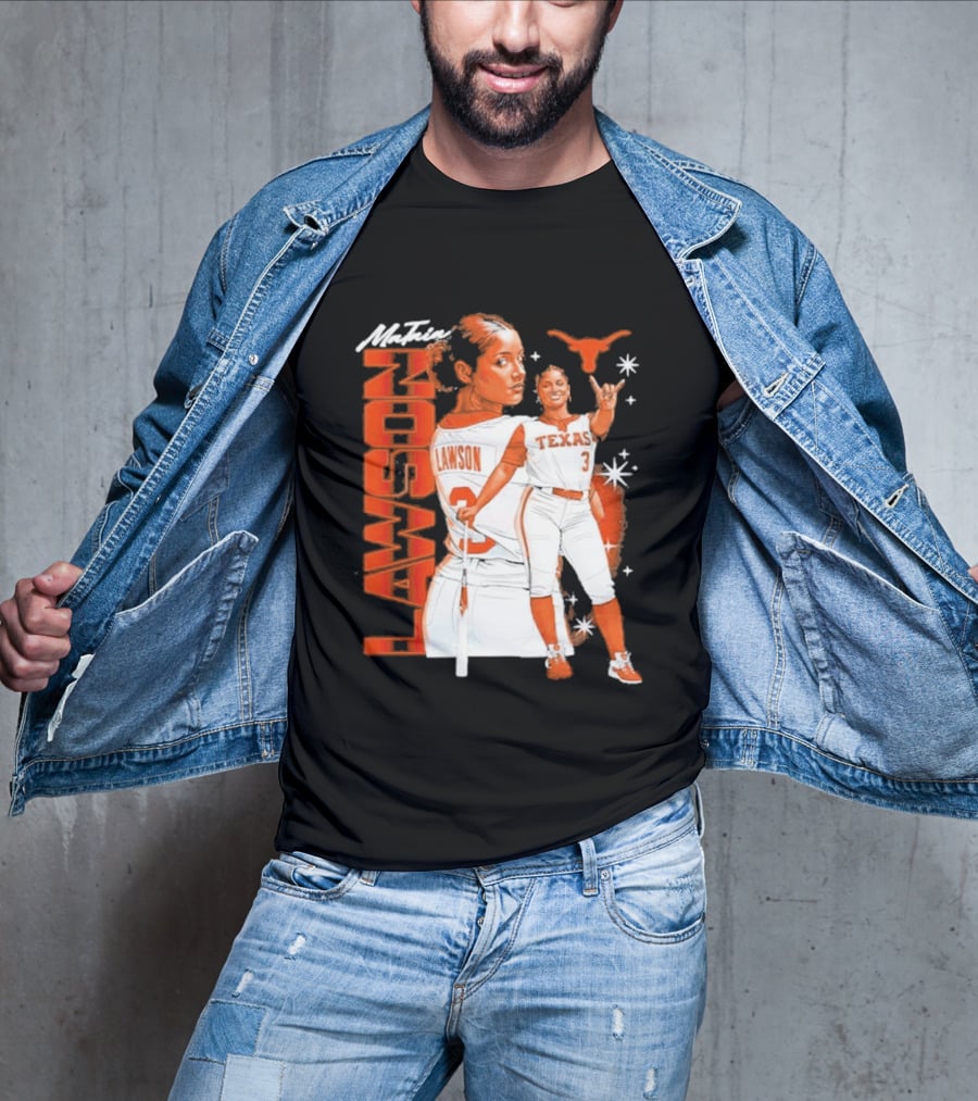 Mataia Lawson Texas Longhorns Softball Player Number 3 T-Shirt