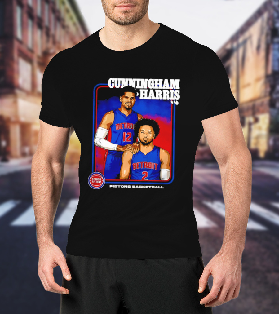 Cunningham Harris Detroit Pistons Basketball 2026 T-Shirt