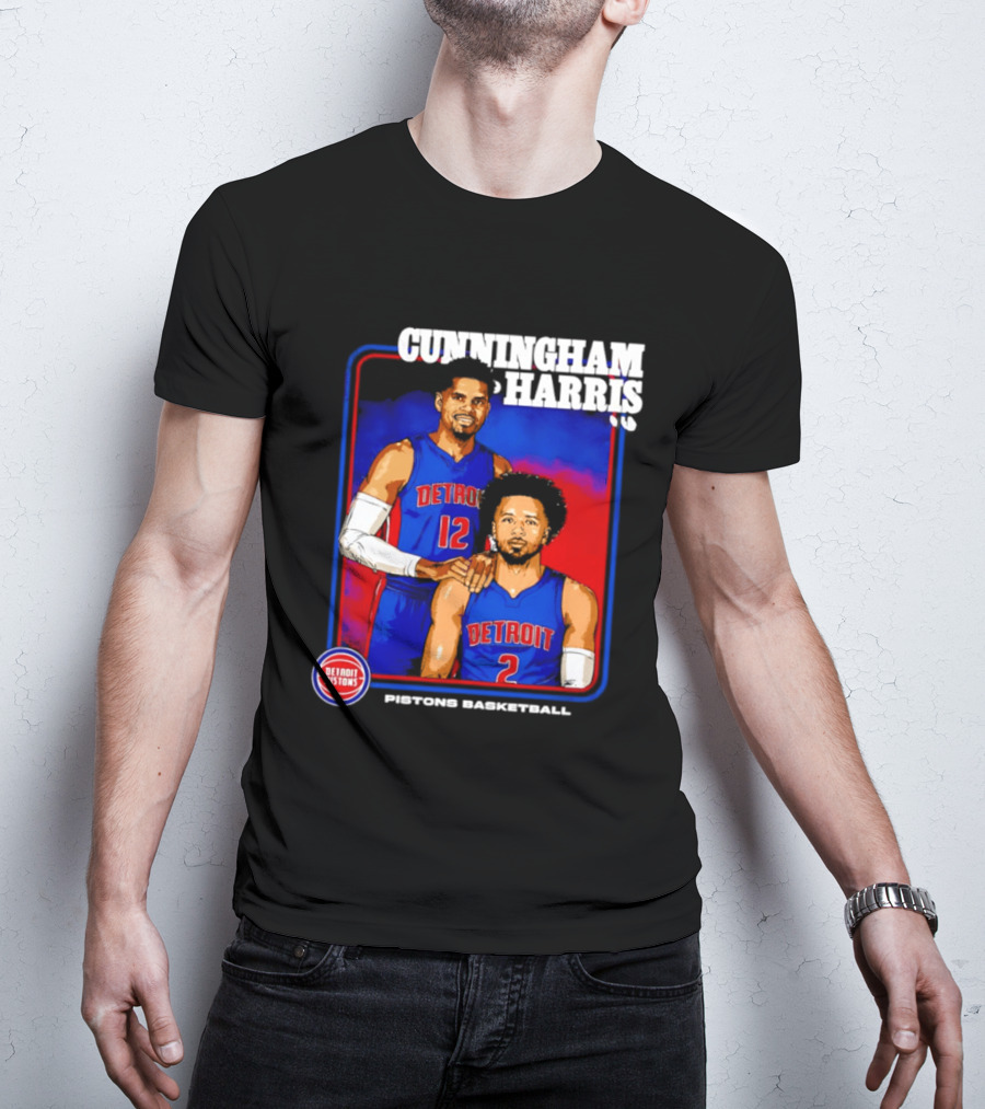 Cunningham Harris Detroit Pistons Basketball 2026 T-Shirt