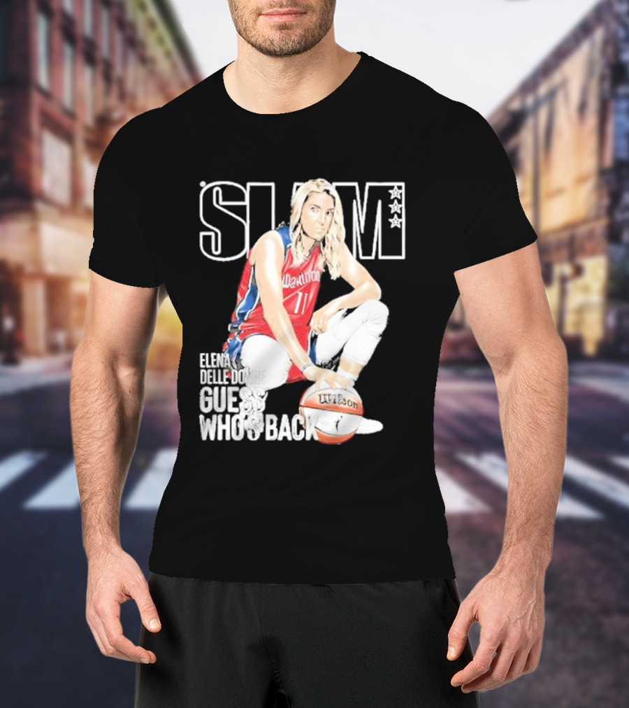 Elena Delle Donne Guess Who's Back Slam 238 Washington Basketball T-Shirt