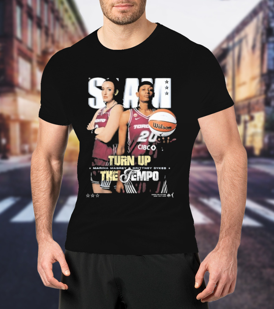 Slam 262 Turn Up The Tempo Marina Mabrey Brittney Sykes Toronto CIBC T-Shirt