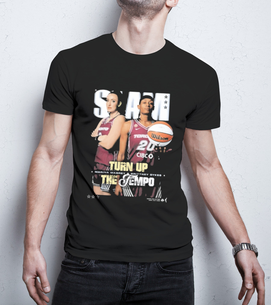 Slam 262 Turn Up The Tempo Marina Mabrey Brittney Sykes Toronto CIBC T-Shirt