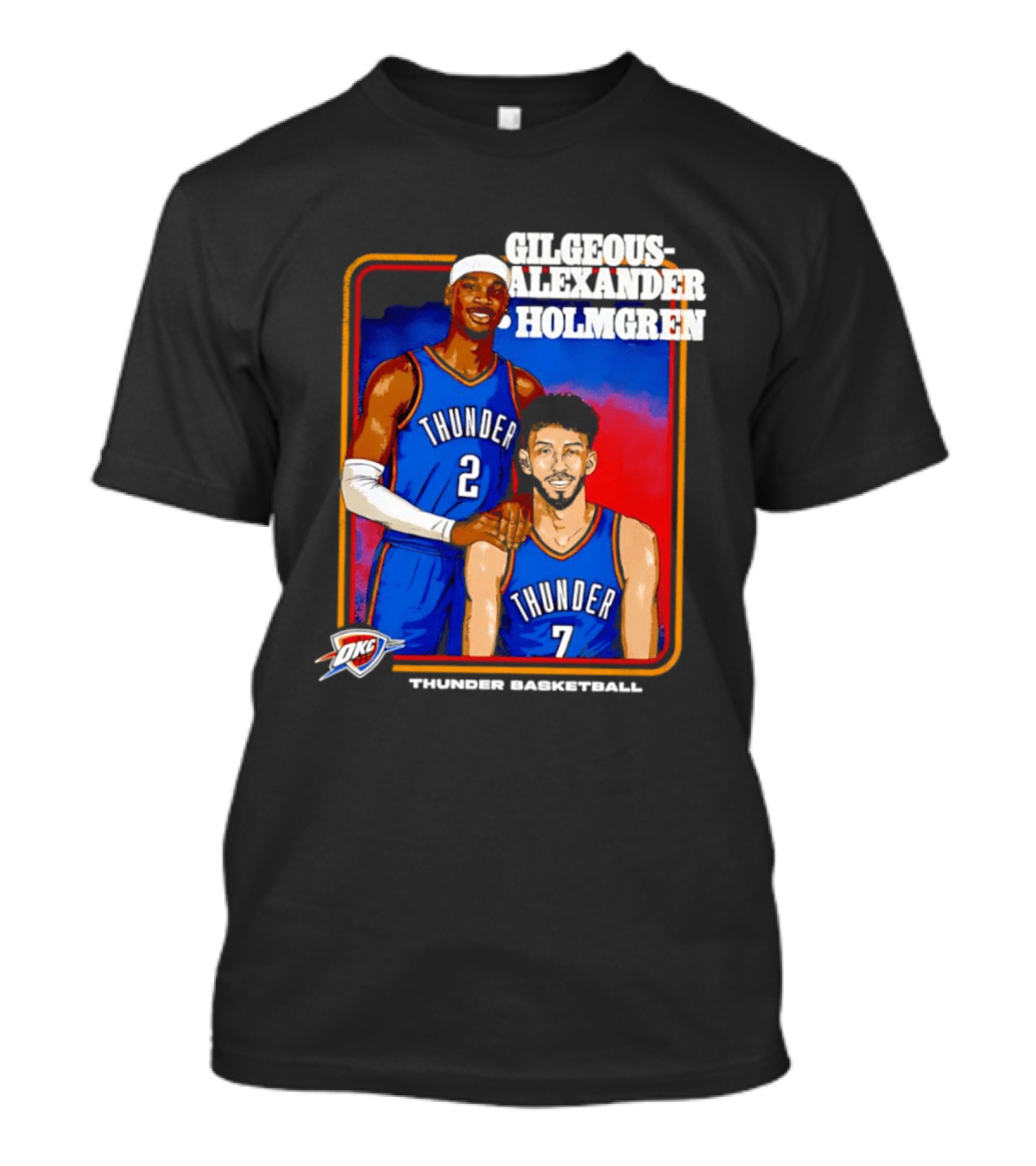 Gilgeous Alexander Holmgren Thunder Basketball Oklahoma City NBA T-Shirt