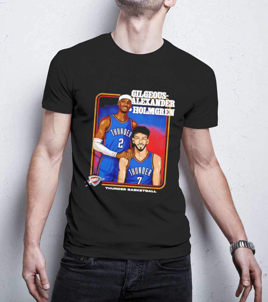 Gilgeous Alexander Holmgren Thunder Basketball Oklahoma City NBA T-Shirt