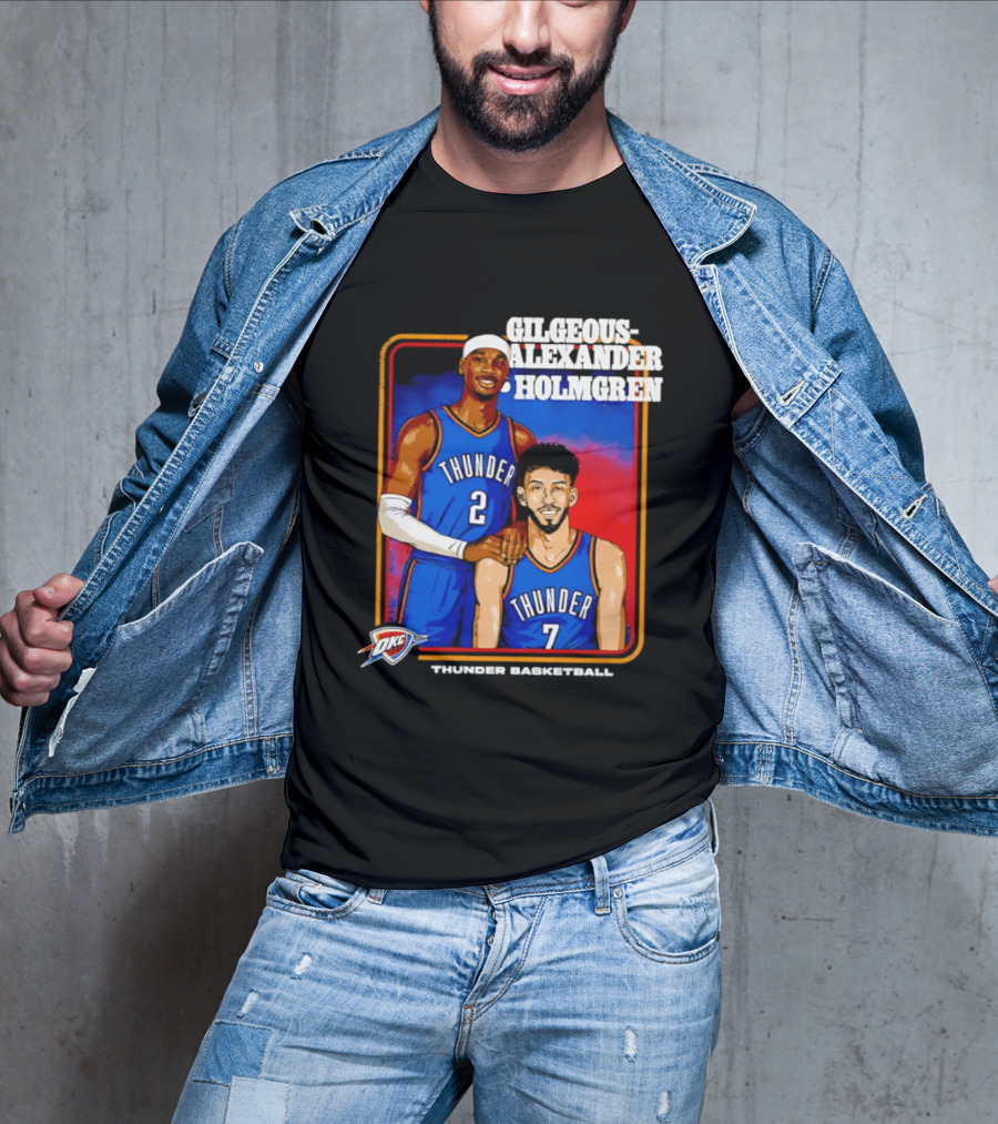 Gilgeous Alexander Holmgren Thunder Basketball Oklahoma City NBA T-Shirt