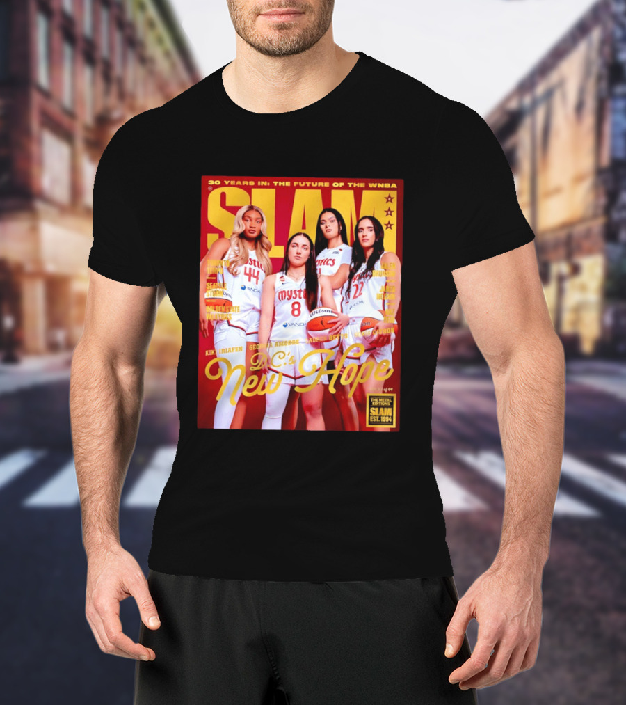 SLAM Gold Edition 30 Years WNBA Future D.C.'s New Hope Mystics T-Shirt