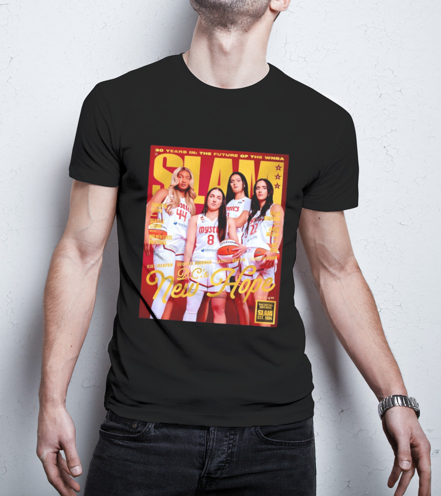 SLAM Gold Edition 30 Years WNBA Future D.C.'s New Hope Mystics T-Shirt