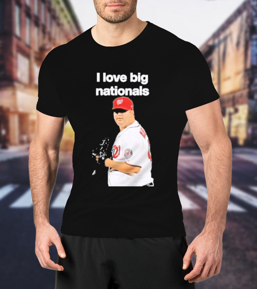 I Love Big Nationals Baseball Matt Albers T-Shirt