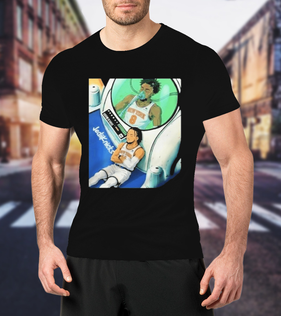 Jalen Brunson OG Anunoby New York Knicks 2026 Jedi+Knicks T-Shirt