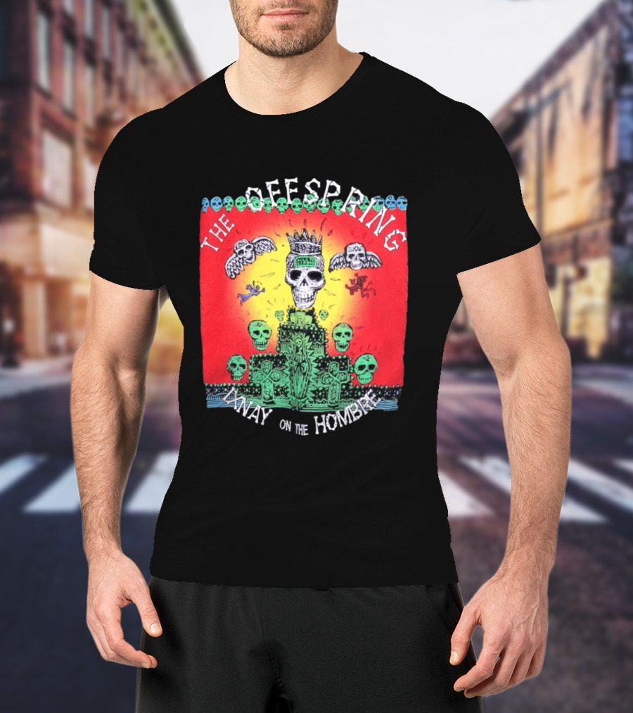 The Offspring Ixnay On The Hombre Skeleton Skulls Crown T-Shirt