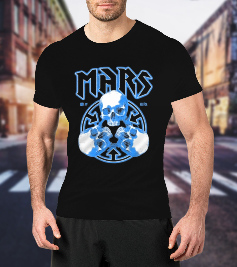 Thirty Seconds To Mars Blue Skulls European Tour 2027 T-Shirt