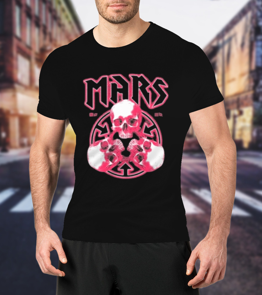 Thirty Seconds To Mars 2027 European Tour Red Skulls MARS T-Shirt