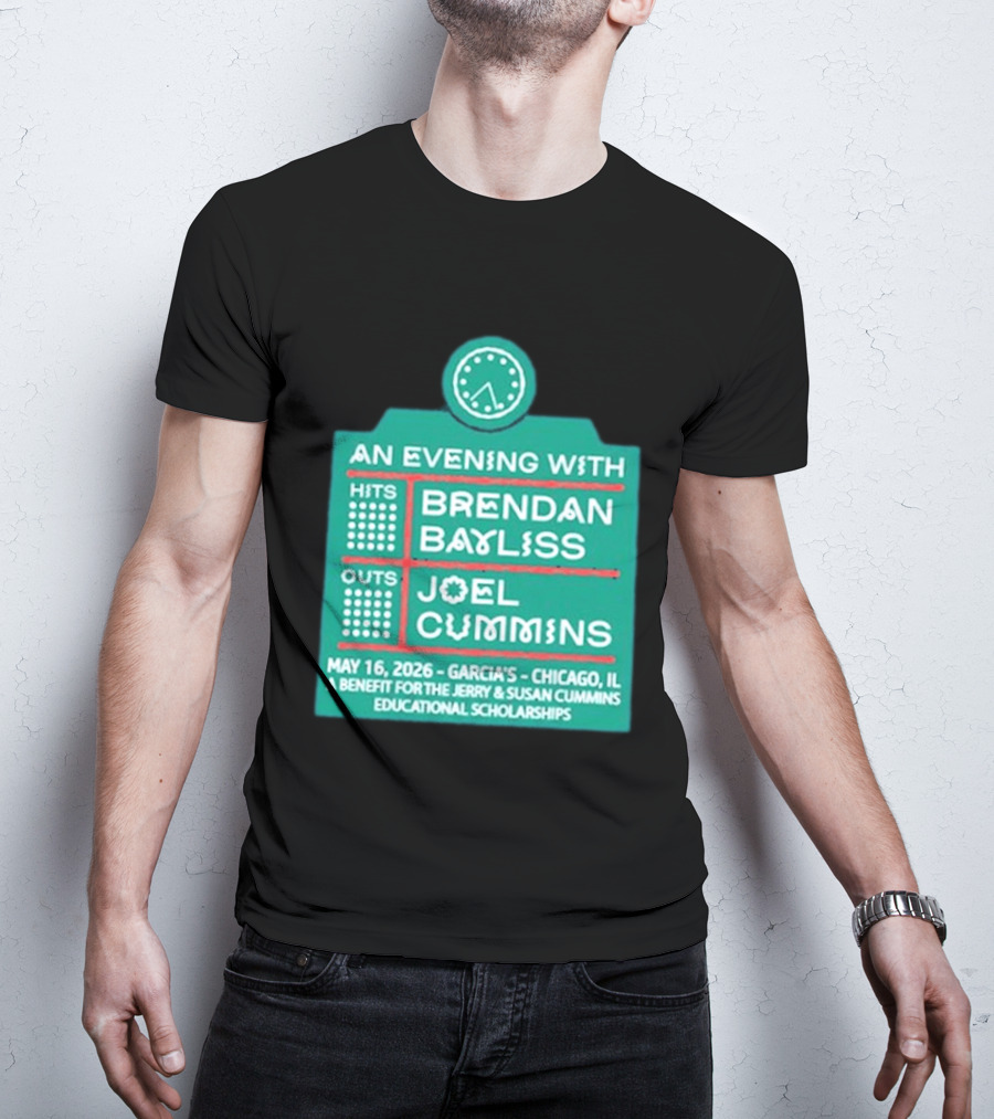 An Evening With Brendan Bayliss And Joel Cummins Garcia's Chicago May 16 2026 Benefit Event T-Shirt