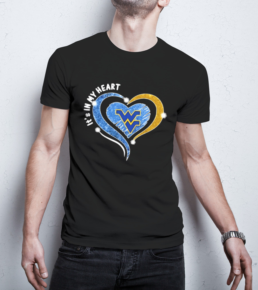 West Virginia Mountaineers WVU It's In My Heart Football 2026 T-Shirt